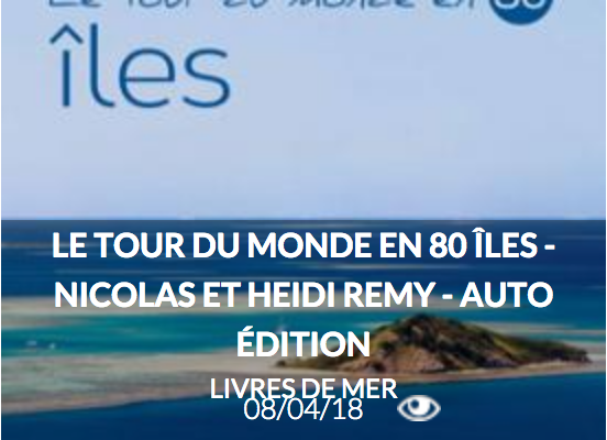 Le tour du monde en 80 îles sur les Livres de Mer de Sail the World